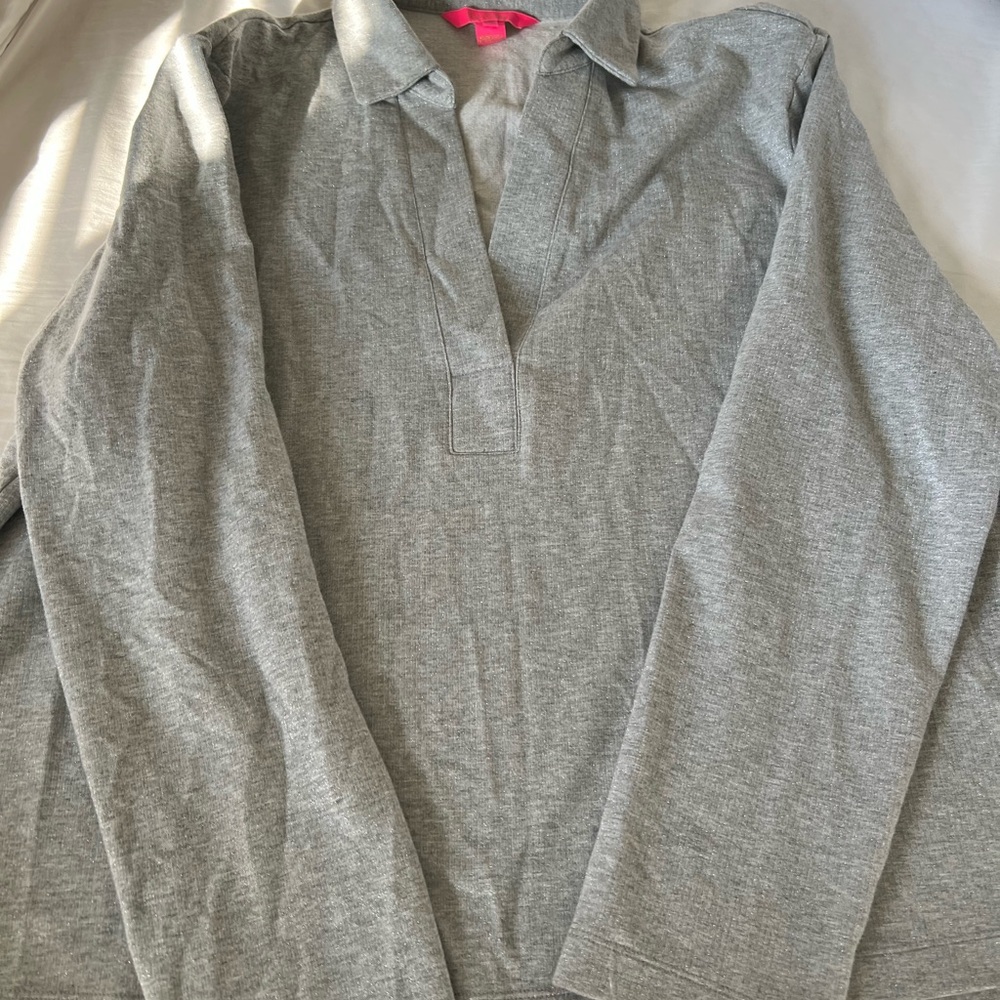 Lilly Pulitzer Gray Set, Top and bottom size XL